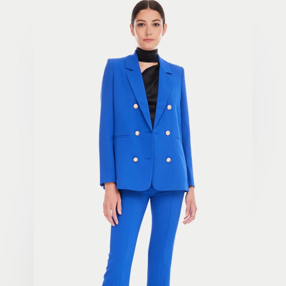 NWOT Generation Love Cobalt Blue Leighton Crepe Blazer, Size XS